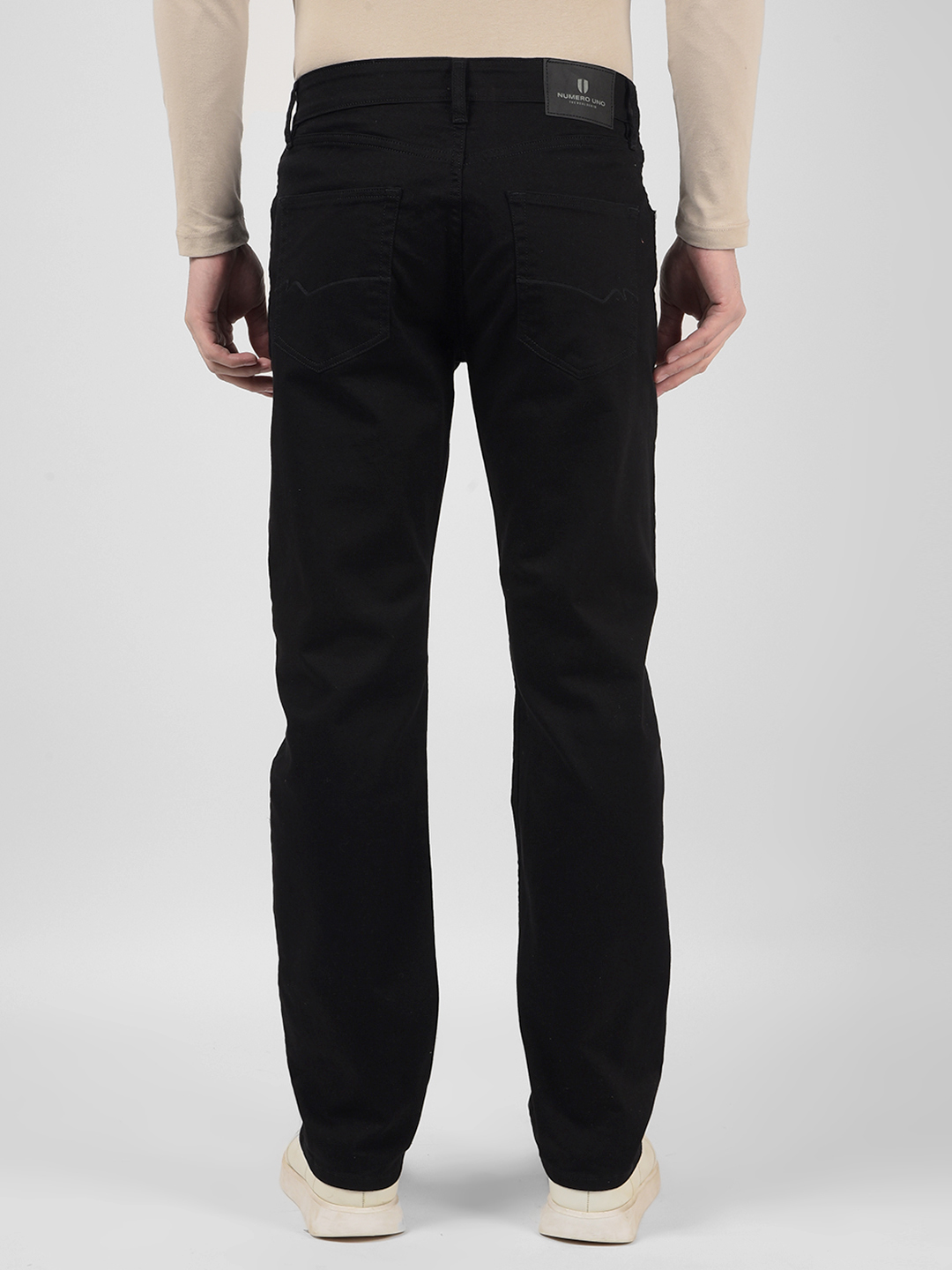 Numero Uno Men Solid Black Jeans